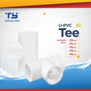 TY Tee / T Pipe U – PVC by 3 Pawns - GREY, 20