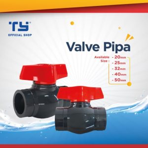 TY Aquarium Valve Pipa Pipe U – PVC / Stop Kran by 3 Pawns - GREY, 20