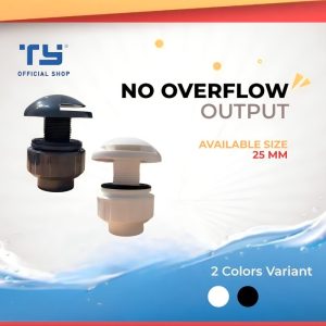 TY No Overflow Outlet Pipa Pipe U - PVC by 3 Pawns - GREY, 25