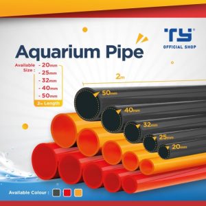 TY Aquarium Pipe pipa U - PVC by 3 Pawns  - Grey, 20 mm