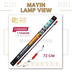 MAYIN LAMP VIEW 72cm Lampu LED celup Aquarium ikan Arowana Arwana Koki - 72 cm, Packing Bubble